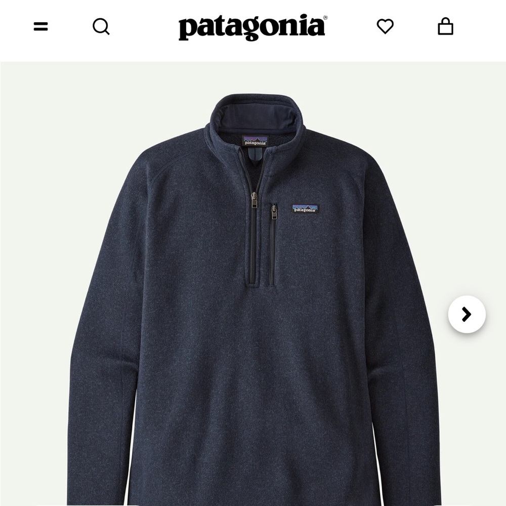 Patagonia Men’s Navy Fleece Quarter Zip